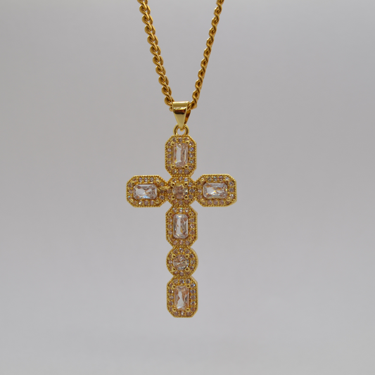 COLLIER DIAMOND CROSS